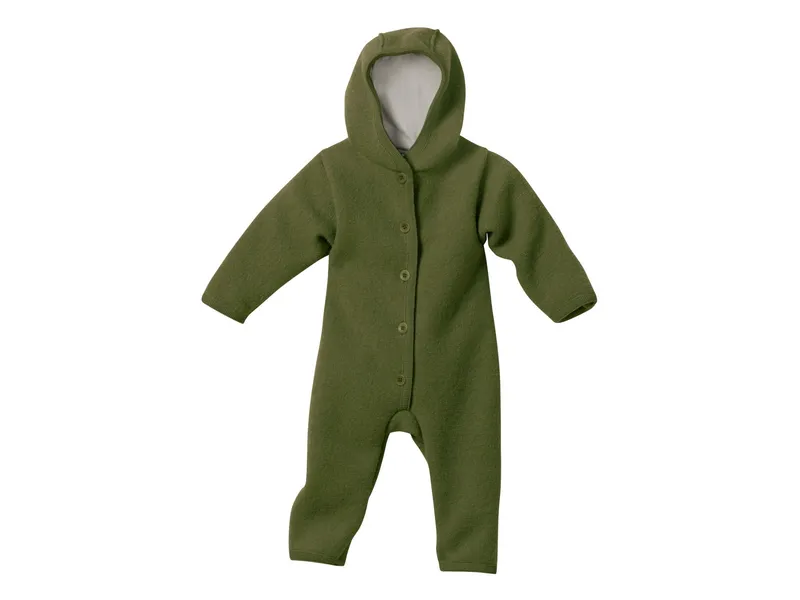 Disana Disana Baby Walk-Overall Bio-Merinowolle oliv Gr. 62/68, Grün, – Produktbild 1 von 2