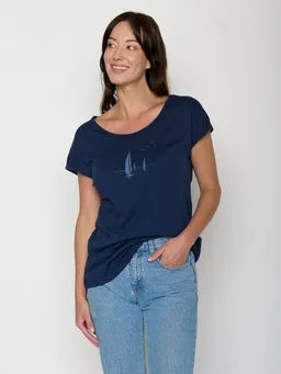 GreenBomb GREENBOMB Sailling Vessel Cool - Lässiges T-Shirt aus Bio-Baumwolle / hochwertiger Print / GOTS / Fair & Vegan – Produktbild 1 von 1