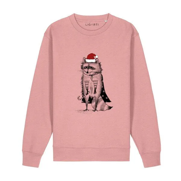 LIGARTI Pullover – Weihnachtszaubär – LIGARTI Tiermanufaktur, Hellgrau, – Produktbild 3 von 3