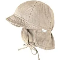 Maximo maximo Kleinkinder Sonnenmütze Bio Baumwolle mit UV-Schutz 50 Plus, Beigemelange, – Produktbild 1 von 1