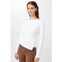 mandala Mandala Side Button Longsleeve, Weiss, – Produktbild 1 von 1