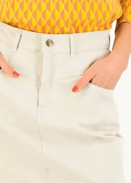 blutsgeschwister Blutsgeschwister Rock High Waist Yoke - White Oat – Produktbild 1 von 1