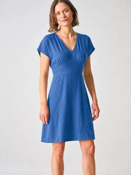 HempAge HempAge Sommerkleid Hanf/Biobaumwolle, Royal (blau), – Produktbild 2 von 4