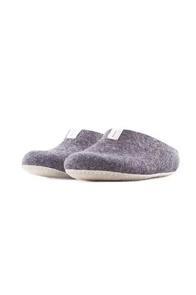 BAABUK BAABUK Wollwalk Hausschuhe Modell: Mel, Dark grey (schwarz), – Produktbild 6 von 8