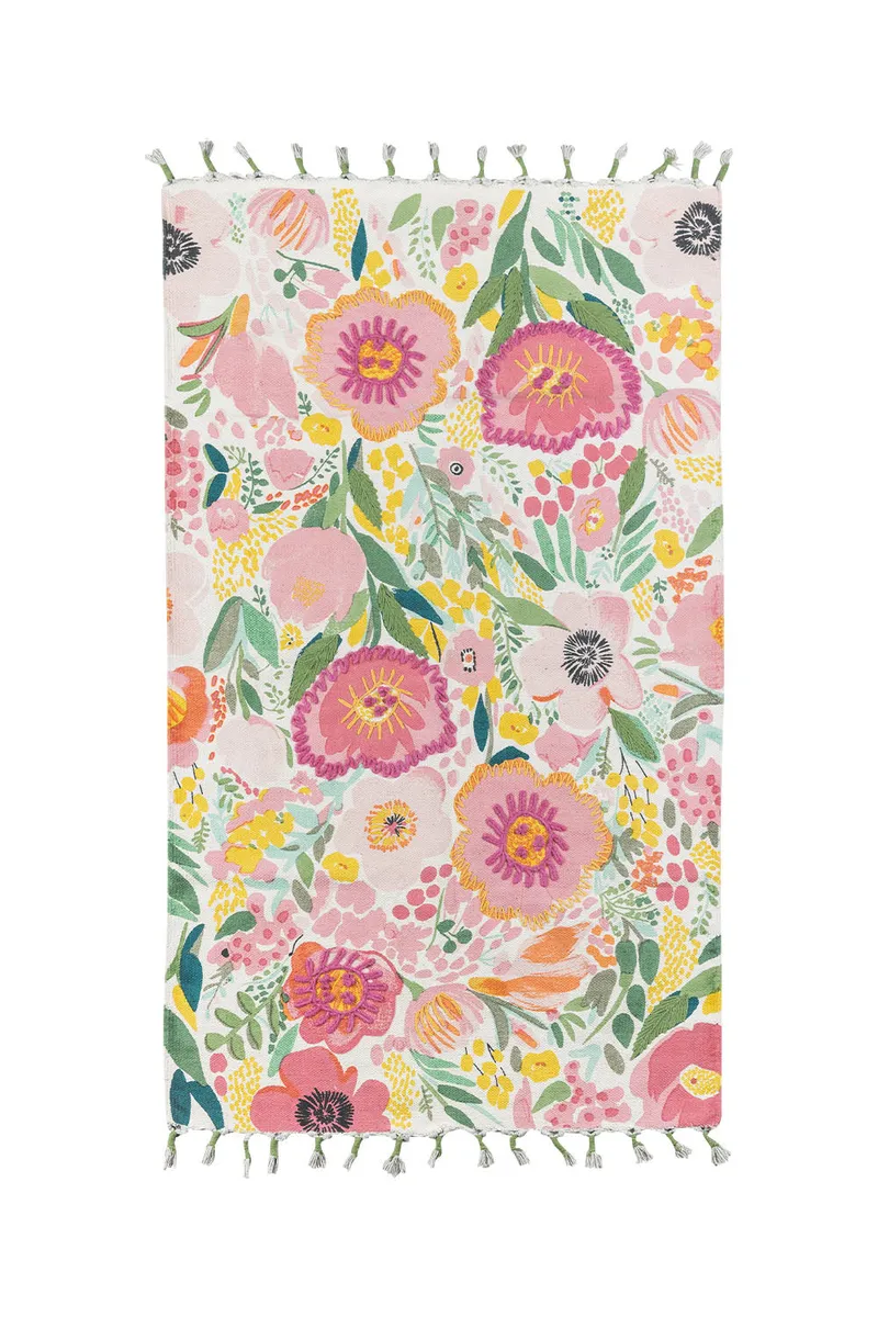 Tranquillo Teppich BOTANIC TWIST - rosa – Produktbild 1 von 2