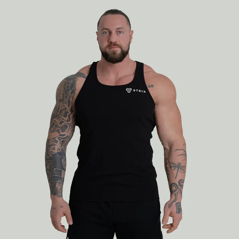GymBeam OG1 STRIX Tank Top Ribbed in Black XXXL – Produktbild 1 von 1