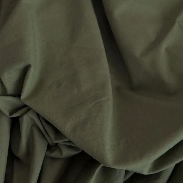 Kayori Kayori Emma Spannbettlaken Baumwollsatin, Dunkelgrün, – Produktbild 1 von 4