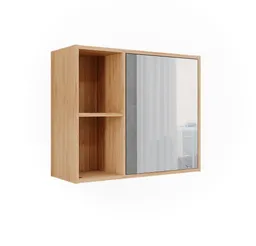 Vicco Badezimmerspiegelschrank Lucie, Bambus, 54 x 44.5 cm mit Spiegel (1-St) – Produktbild 1 von 1
