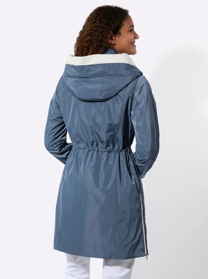 Witt Kurzmantel, Rauchblau-ecru, – Produktbild 2 von 2