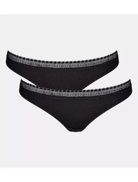 Sloggi Sloggi 2x Brazil Slip GO RIPPED, Schwarz, – Produktbild 3 von 3