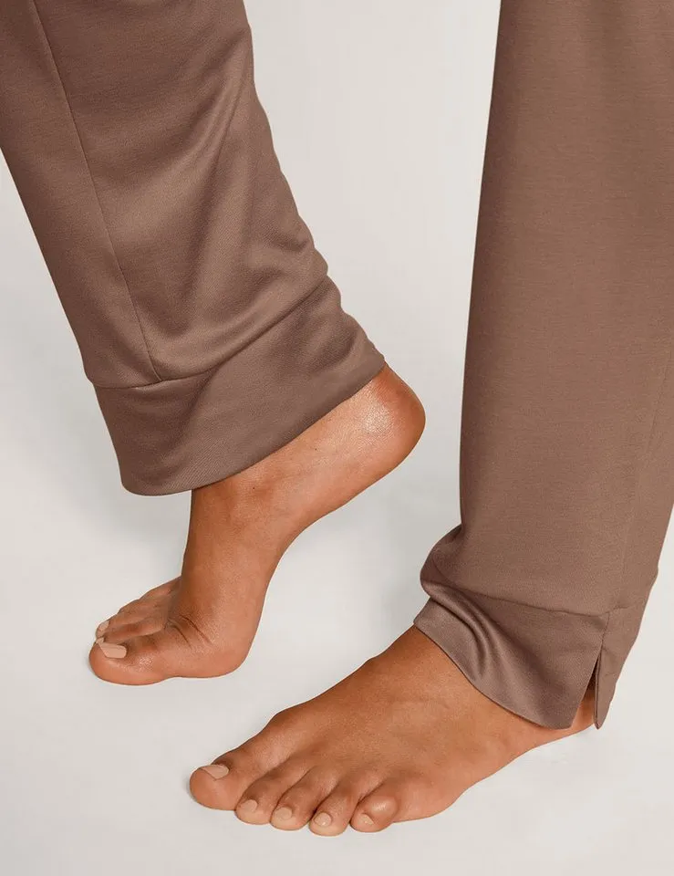 CALIDA CALIDA Pyjamahose Circular Sleep Damen (1-tlg) seidig weich, fließend und elegant, Braun, – Produktbild 5 von 5