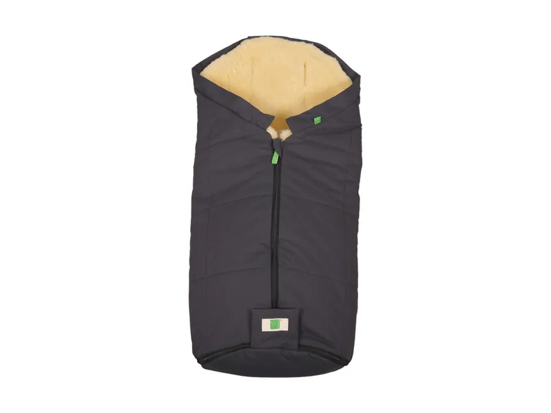 Kaiser Naturfellprodukte Kaiser Naturfellprodukte Fußsack Kinderwagen Lammfell "IGLU" medizinisch gegerbt Länge 98 cm, Breite 45 cm (6-36 Monate), Grau, – Produktbild 1 von 1