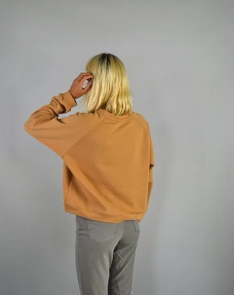 Aatise Aatise Damen-Sweatshirt Zago aus upgecycelter Bio-Baumwolle, Gelb, – Produktbild 2 von 3