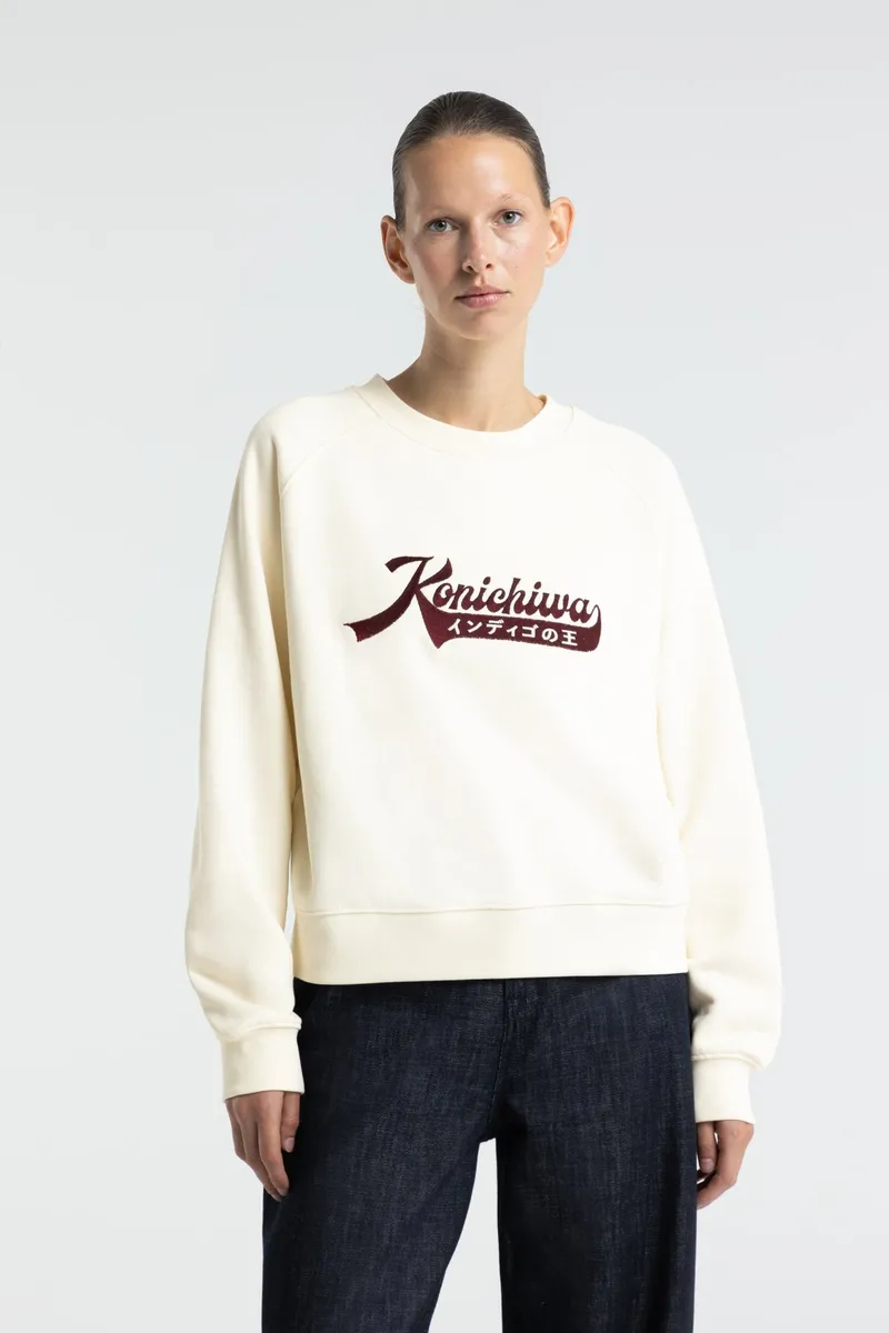 Kings Of Indigo Kings of Indigo Damen vegan Sweatshirt Tajima Cloud Dancer Weiß, Weiß, – Produktbild 1 von 2