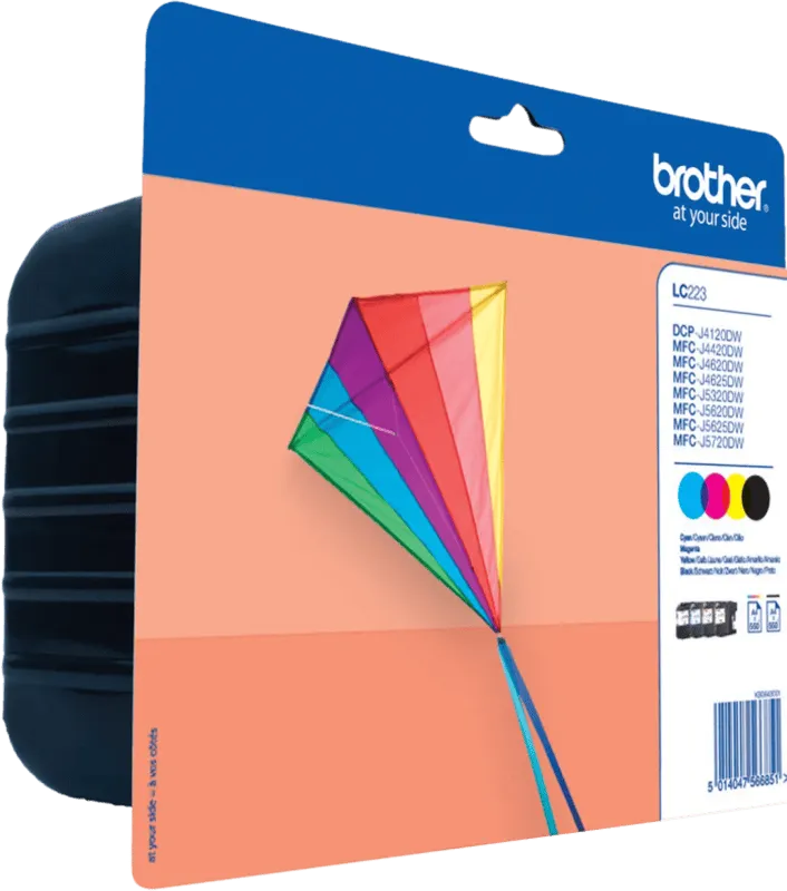 Brother Brother 4er Set Tintenpatronen LC223BK/C/M/Y – Produktbild 2 von 6