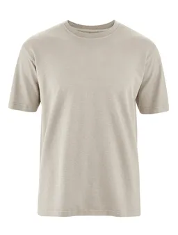 HempAge Hempage Herren vegan T-Shirt Basic Thistle Beige – Produktbild 1 von 1