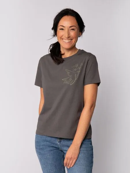 watapparel watapparel T-Shirt Frauen Self love, Anthracite, – Produktbild 1 von 3