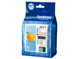 Brother Brother Tintenpatronen LC-3211BK/C/M/Y schwarz, cyan, magenta, gelb 4er-Set – Produktbild 1 von 1