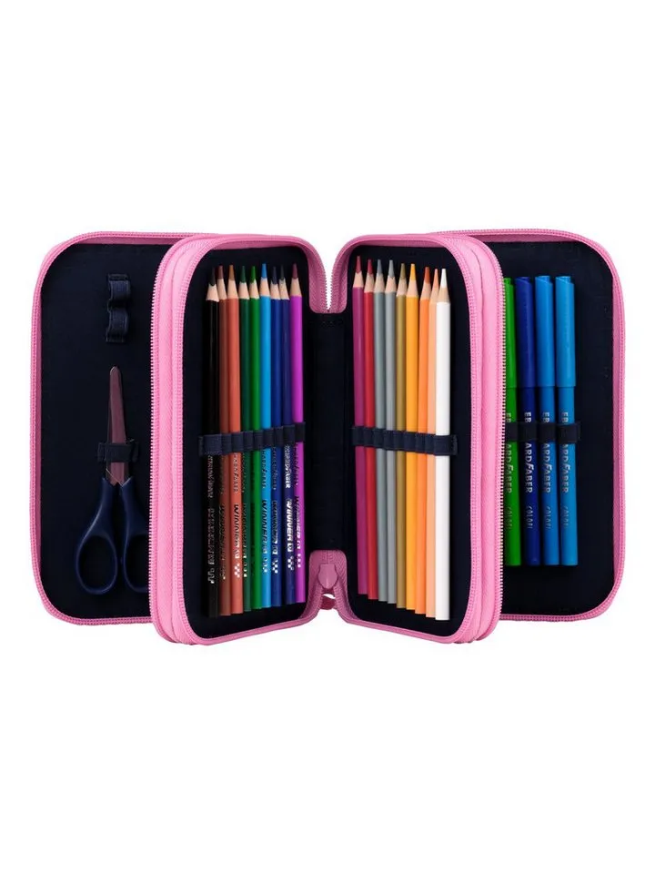 Ergobag Ergobag Federmäppchen Maxi Mäppchen, (1-tlg), mit Stiften befüllt, Lila, – Produktbild 5 von 8