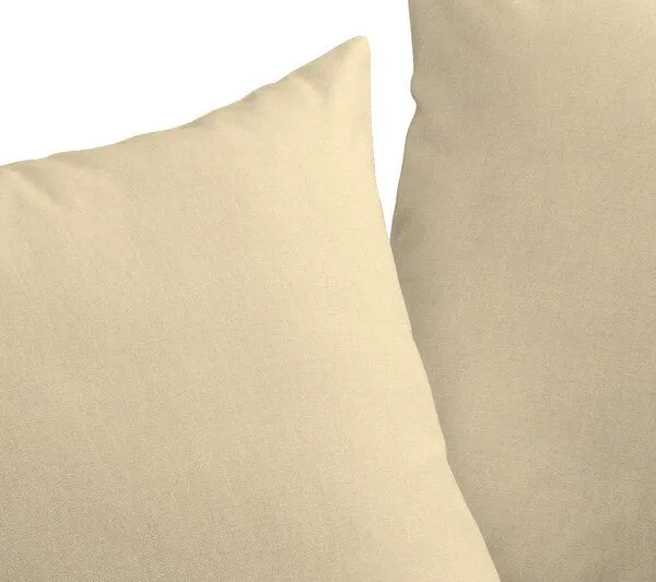 Nature by Adam Nature by Adam Kissenhülle aus 100% Bio-Baumwolle Uni Collection, Beige, – Produktbild 3 von 4