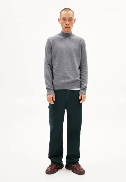 ARMEDANGELS ARMEDANGELS RAANAS - Herren Pullover Regular Fit aus Merinowoll Mix, Mid grey melange, – Produktbild 3 von 3