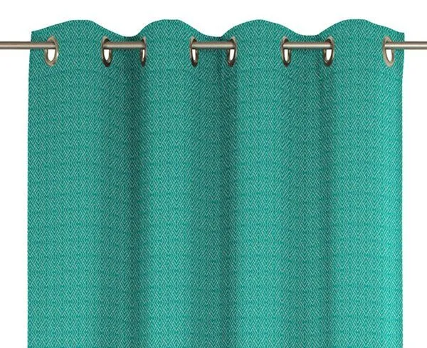 Nature by Adam Nature by Adam Vorhang aus 100% Bio-Baumwolle - Made in Germany - Graphic Ventus, Petrol, – Produktbild 6 von 7