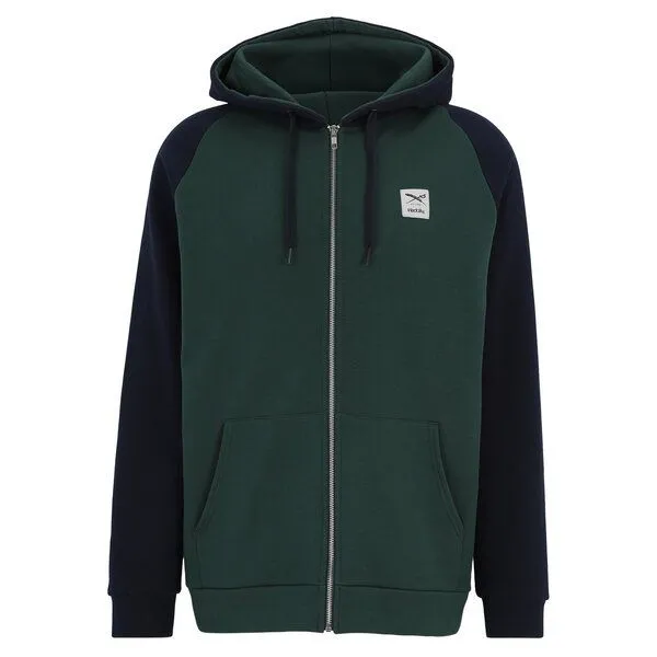 Iriedaily Iriedaily De College 2 Zip Hood, Bottle green (grün/blau), – Produktbild 1 von 4