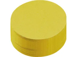 250 Blatt Moderationspapier Kreise 9,5 cm gelb – Produktbild 1 von 1