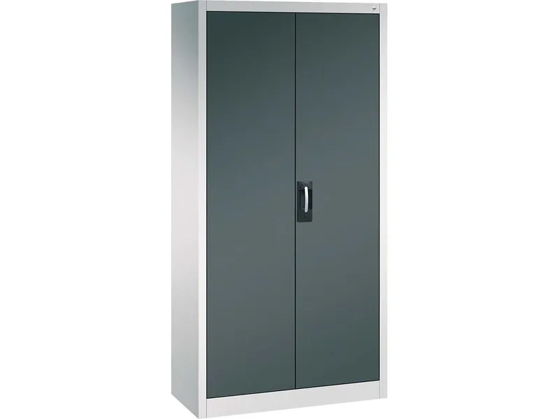 C+P C+P Büroschrank Acurado, H1950xB930xT400mm, Lichtgrau/Anthrazitgrau – Produktbild 1 von 1