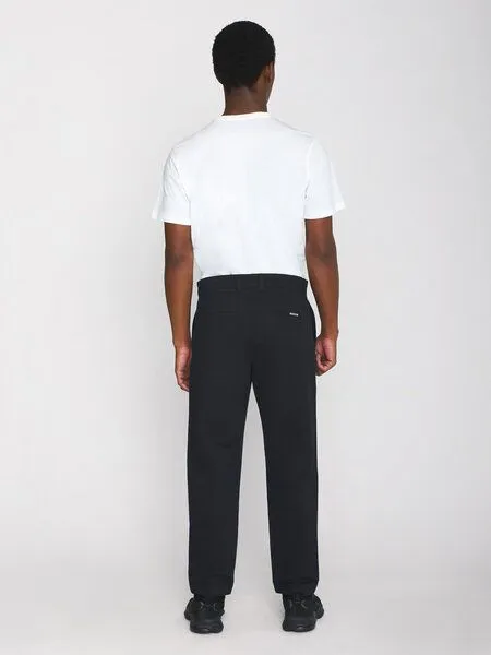 KnowledgeCotton Apparel KnowledgeCotton Apparel Chino-Twill-Hosen CHUCK aus Bio-Baumwolle - ROC/GOTS/Vegan, Schwarz (black) jet, – Produktbild 5 von 5