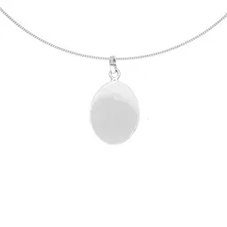 pakilia pakilia Kettenanhänger "Ovalado" inkl. Silberkette 45 cm – Produktbild 1 von 1