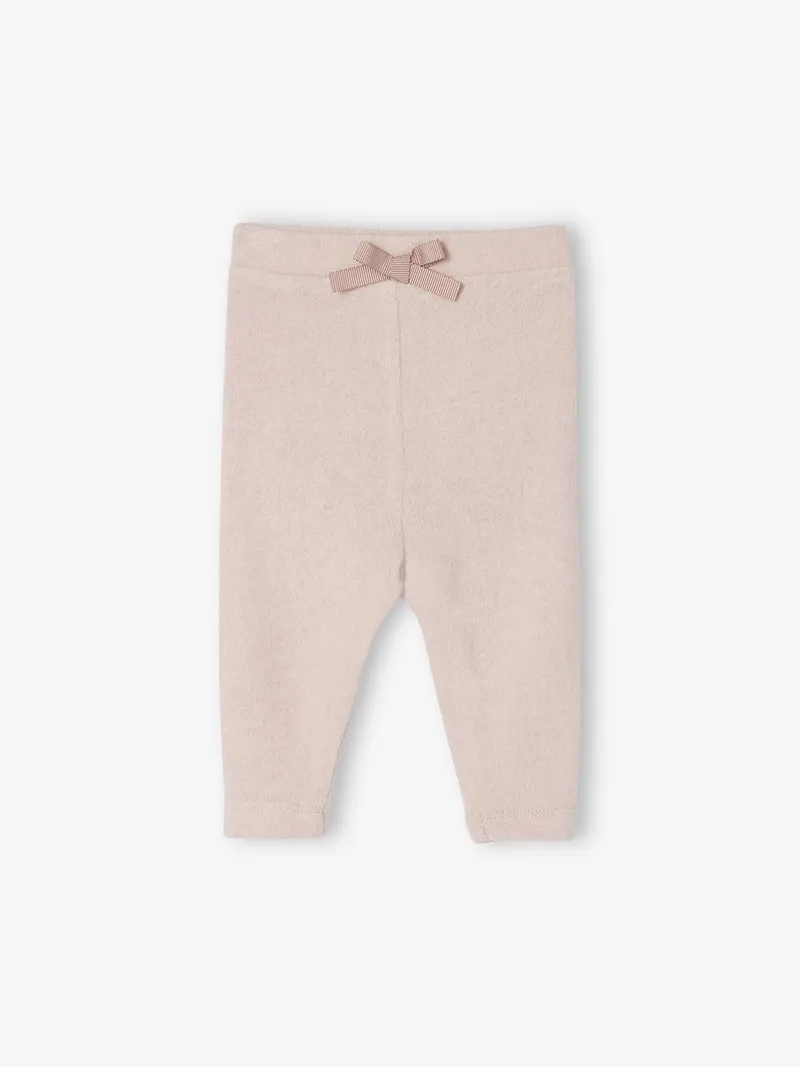 Vertbaudet Baby Strick-Leggings mit Dehnbund, Malve, – Produktbild 1 von 3