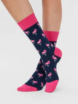 Natural Vibes Natural Vibes Flamingos Socken Bio GOTS | Bunte Socken | Herren Damen Socken | Funny Socks – Produktbild 1 von 1