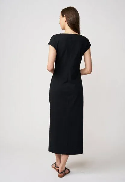 LANA Organic LANA Organic elegantes Sommerkleid, Modell Marly, Schwarz, – Produktbild 4 von 4