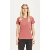 KnowledgeCotton Apparel KnowledgeCotton Apparel T-Shirt - ROSA - aus Bio-Baumwolle, Rot (marsala), – Produktbild 1 von 1