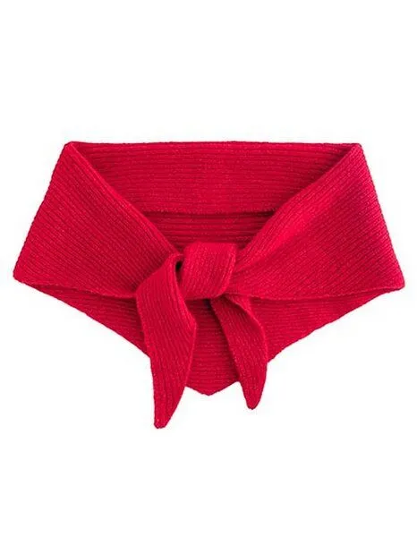 Beechfield Beechfield Damen / Herren Dreieck Schal Strickschal Triangel Schal Halstuch Recycelt, Rot, – Produktbild 2 von 3