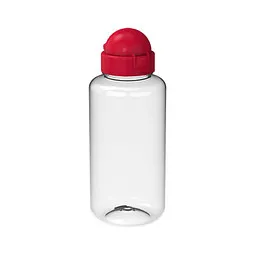 elasto elasto Trinkflasche Junior, 700 ml, RENEW, transparent/standard-rot – Produktbild 1 von 1