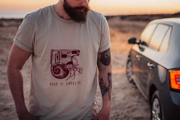Zeachild Zeachild Keep It Simple Shirt Unisex, Desert dust, – Produktbild 1 von 3