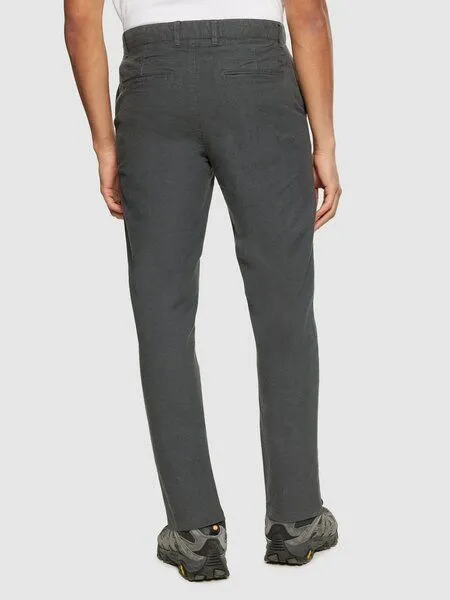 KnowledgeCotton Apparel KnowledgeCotton Apparel Flanell-Chino-Hose CHUCK, Flanell gray pinstripe, – Produktbild 3 von 4
