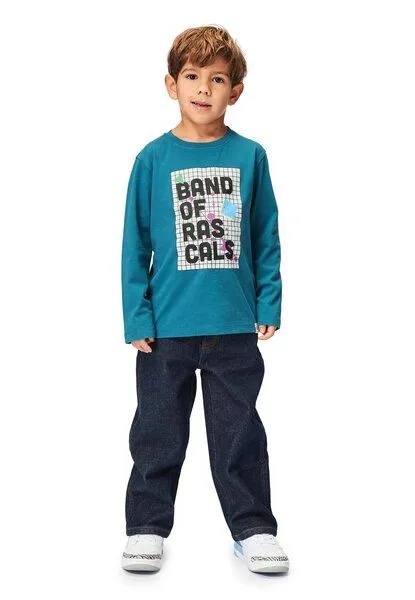 Band of Rascals Band of Rascals School Block Longsleeve, Petrol, – Produktbild 3 von 4