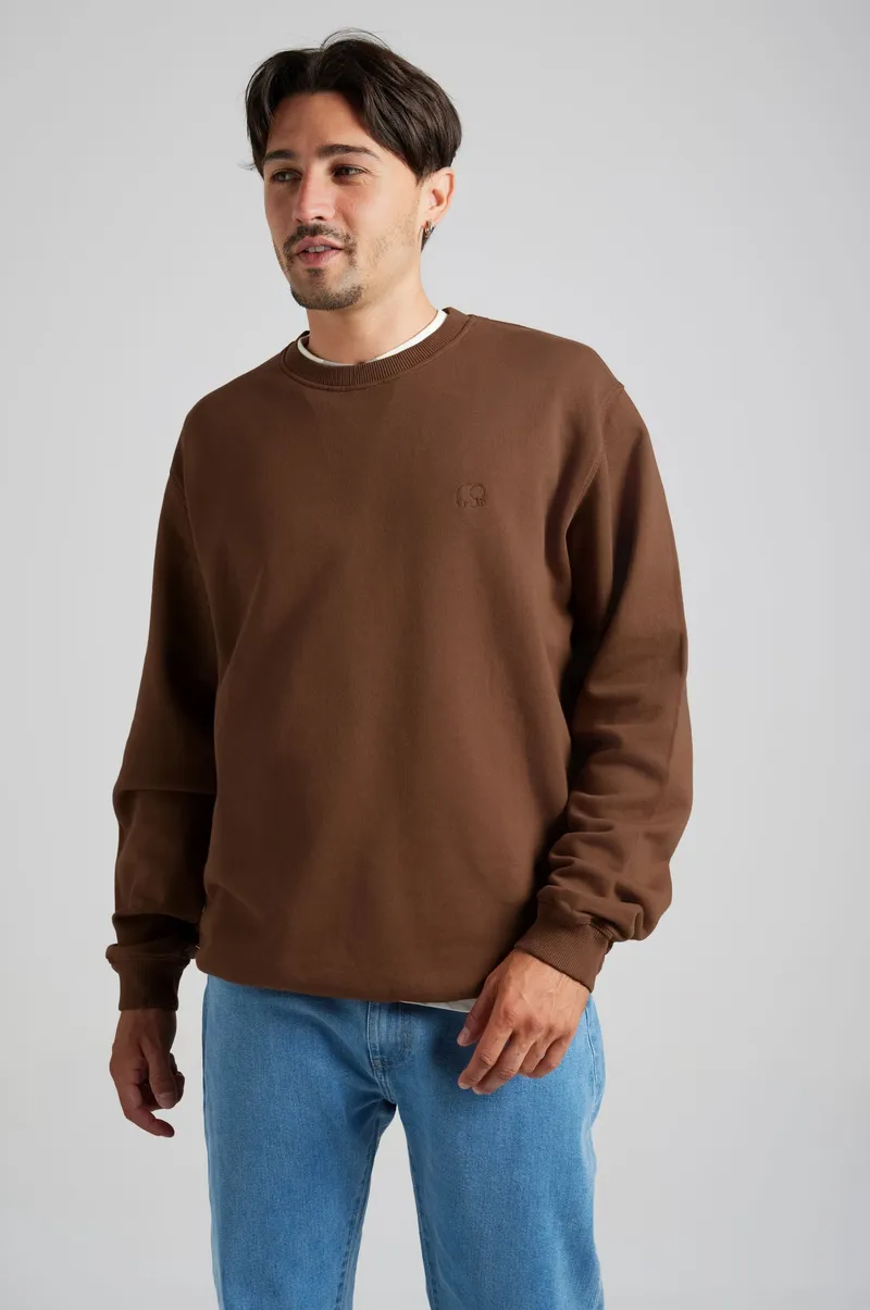Trendsplant Trendsplant Herren vegan Sweatshirt Essential Carafe Brown, Braun, – Produktbild 1 von 2