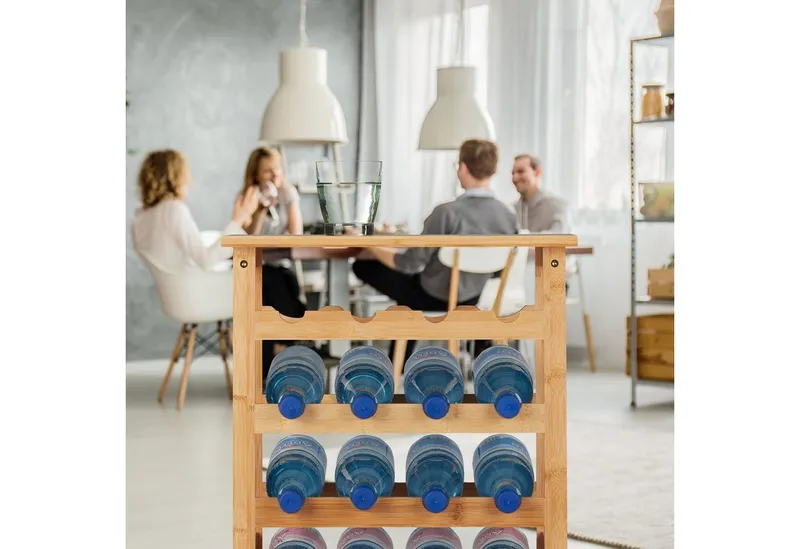 RELAXDAYS RELAXDAYS Weinregal für 28 Flaschen, 1-tlg., Braun, – Produktbild 5 von 5