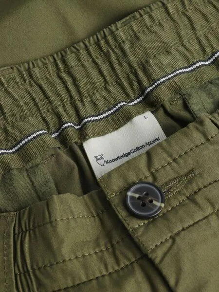KnowledgeCotton Apparel KnowledgeCotton Apparel Hose TIM, Burned olive, – Produktbild 3 von 3