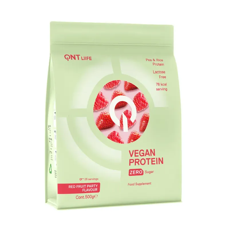 QNT Protein Früchte Rot Party QNT Vegan Protein Powder, Grün, – Produktbild 1 von 1