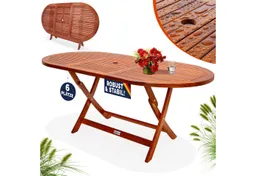 Casaria® Casaria® Gartentisch Alabama Akazienholz FSC®-zertifiziert 160x85x75cm – Produktbild 1 von 1