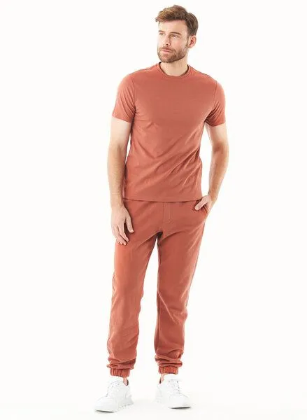 ORGANICATION ORGANICATION ESSENTIALS - PARSSA - Soft Touch Sweathose aus Bio-Baumwolle, Braun(cinnamon), – Produktbild 1 von 3