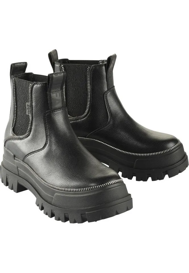 Buffalo Buffalo Aspha Chelsea Zip - Vegan Nappa Stiefel, Schwarz, – Produktbild 2 von 4