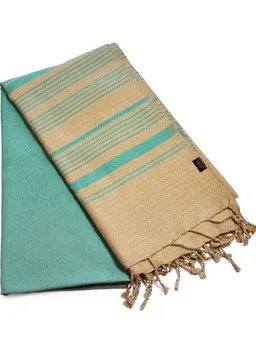 Karawan authentic Karawan authentic Fouta Sand Collection – Jacquard-Hammamtuch aus Bio-Baumwolle – Produktbild 1 von 1