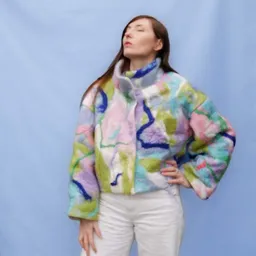 PANAPUFA PANAPUFA Bomberjacke aus Wolle ABSTRACT – Produktbild 1 von 1