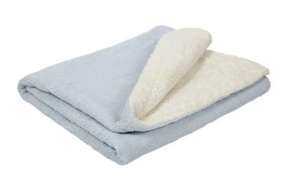 Efie Efie Babydecke weiß/blau (KbA) – Produktbild 2 von 2